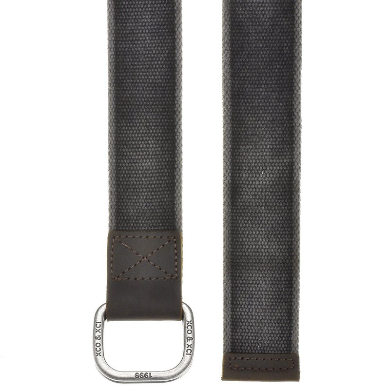 FALETO Mens 53.5'' Double D-Ring Canvas Web Belt Military Casual Belt with Box,#01 Black - Image 5